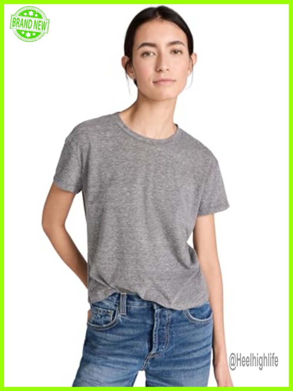 Women's Cotton Boxy Crewneck Short Sleeve T-Shirt